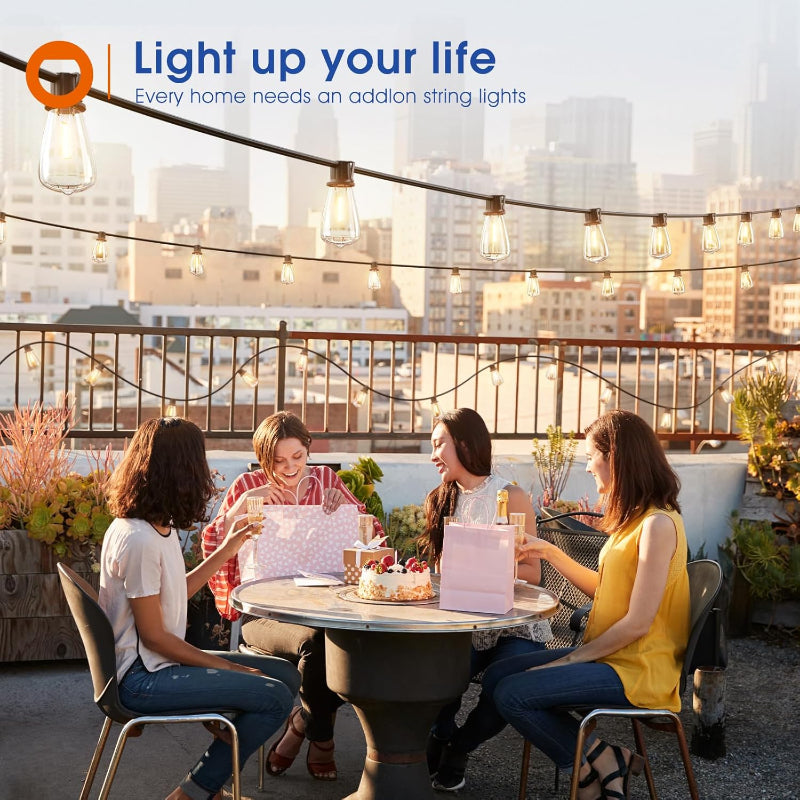 Greenhaus Gardening Outdoor LED String Lights for Garden and Backyard