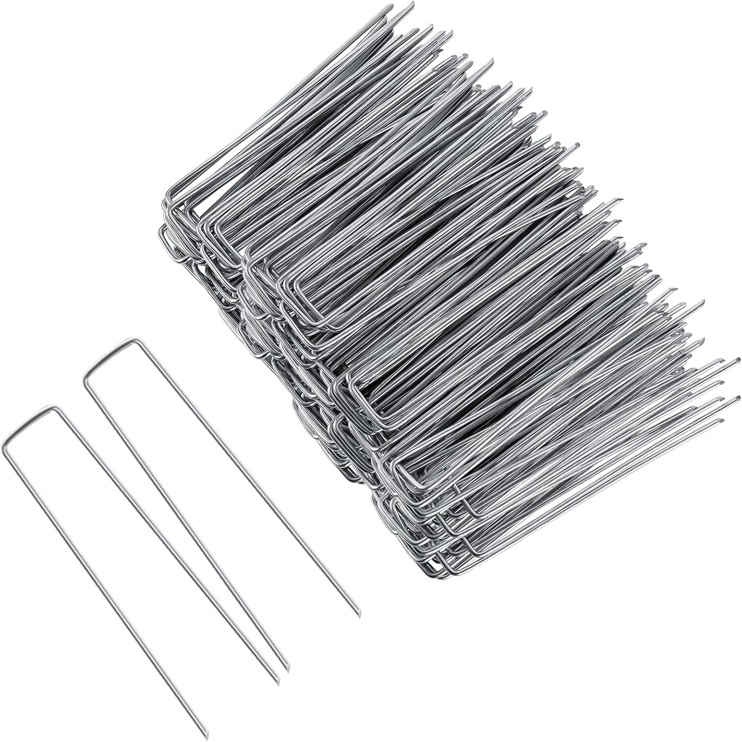 Greenhaus Gardening Heavy-Duty U-Shaped Garden Stakes, 50 Pack