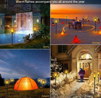 Greenhaus Gardening Outdoor Solar Lights for Driveways, Decks and Gardens