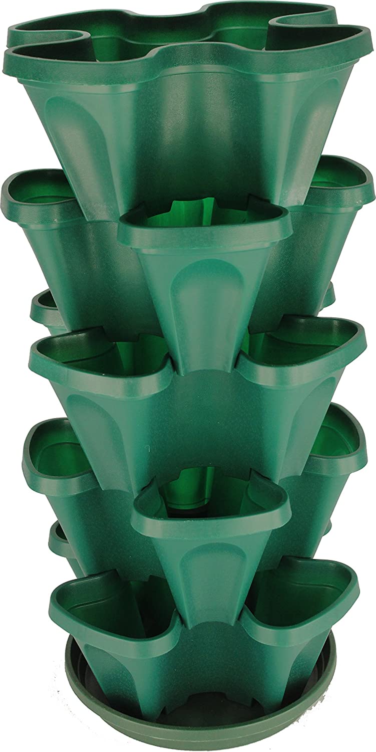 Greenhaus Gardening Vertical Planter for Strawberries, Herbs and Flowers