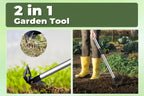 Greenhaus Gardening 2-in-1 Weed Puller Tool with 60-Inch Adjustable Handle