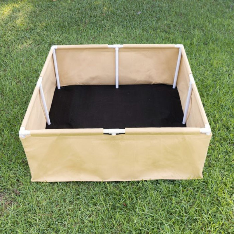 Greenhaus Gardening Portable Fabric Planter Box for Herbs Vegetables and Fruits