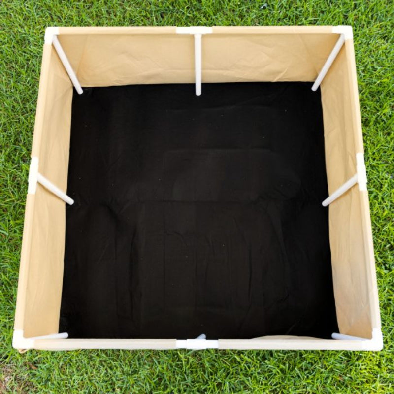 Greenhaus Gardening Portable Fabric Planter Box for Herbs Vegetables and Fruits