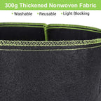 Greenhaus Gardening Reinforced Fabric Grow Bags for Vegetables and Flowers