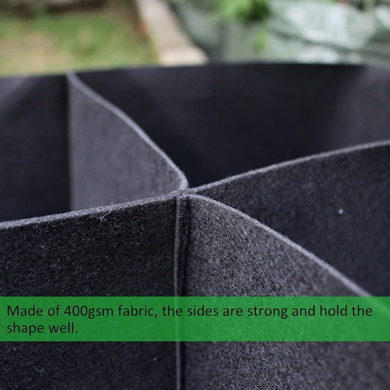Greenhaus Gardening Breathable Non-Woven Raised Bed for Small Spaces