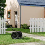 Greenhaus Gardening 24-Inch Rolling Lawn Spreader with Smart-Dial Control