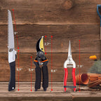 Greenhaus Gardening Professional Bypass Pruning Shears with Stainless Steel Blades