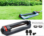 Greenhaus Gardening Weighted Oscillating Sprinkler with 16 Precision Nozzles for Lawns up to 3,600 Sq Ft