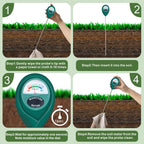 Greenhaus Gardening Long Probe Soil Moisture Meter for Indoor & Outdoor Plants
