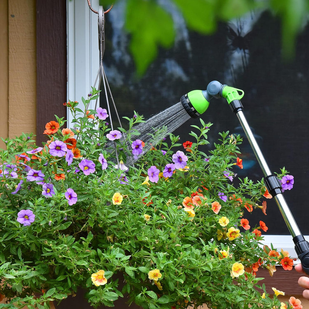 Greenhaus Gardening 18-24" Adjustable Watering Wand with 8 Spray Patterns