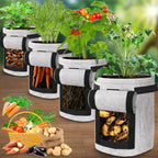 Greenhaus Gardening Heavy-Duty Fabric Grow Bags for Potatoes and Vegetables