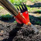 Greenhaus Gardening Professional Weeding Hoe with Spring Steel Rake Head
