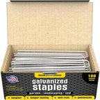 Greenhaus Gardening Galvanized Steel Landscape Sod Staples