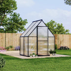 Greenhaus Gardening Aluminum Polycarbonate Greenhouse for Outdoor Gardening