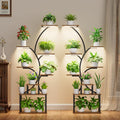 Greenhaus Gardening Plant Stand with Adjustable Grow Lights