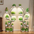 Greenhaus Gardening Indoor Plant Stand with Grow Lights