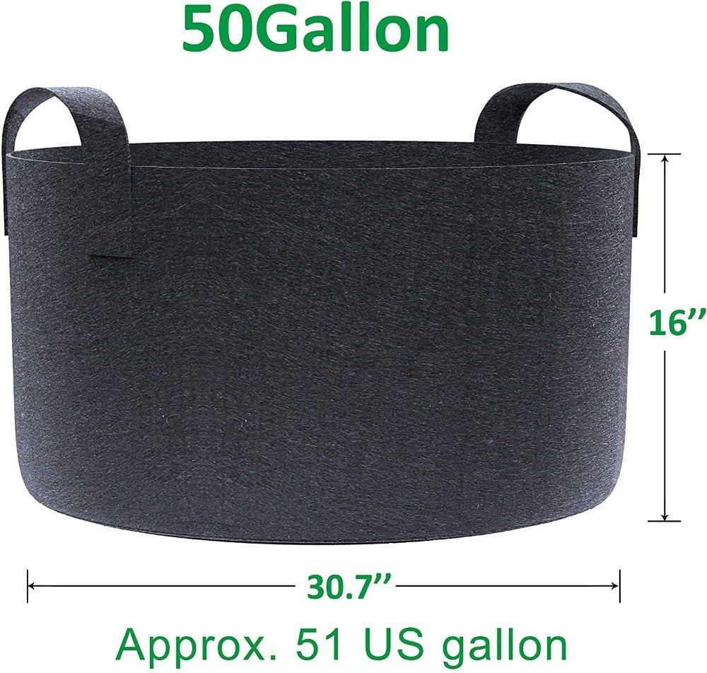 Greenhaus Gardening Breathable Non-Woven Raised Bed for Small Spaces