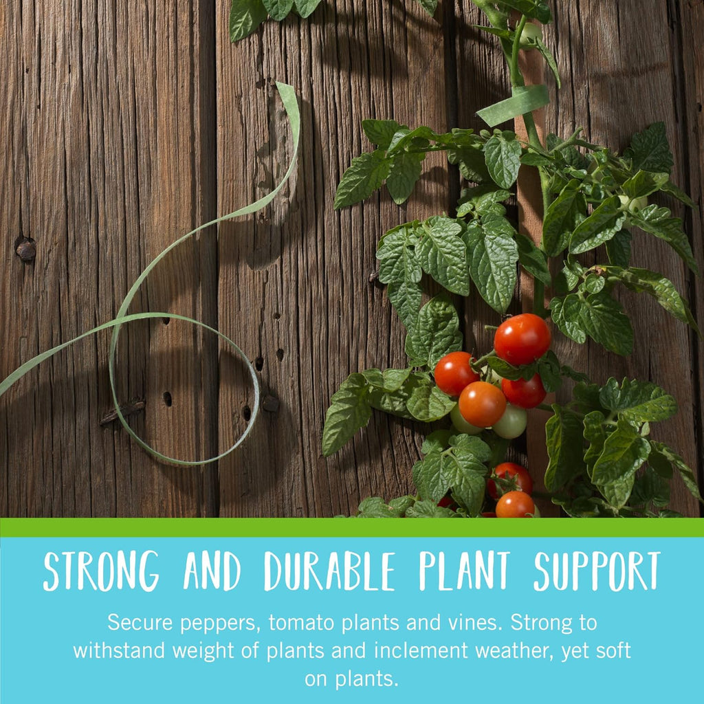 Greenhaus Gardening Adjustable Hook & Loop Plant Support Tape for Climbing Plants