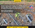 Greenhaus Gardening Galvanized Steel Landscape Sod Staples
