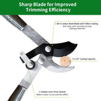 Greenhaus Gardening Bypass Loppers 30-Inch Heavy Duty Tree Branch Pruning Shears