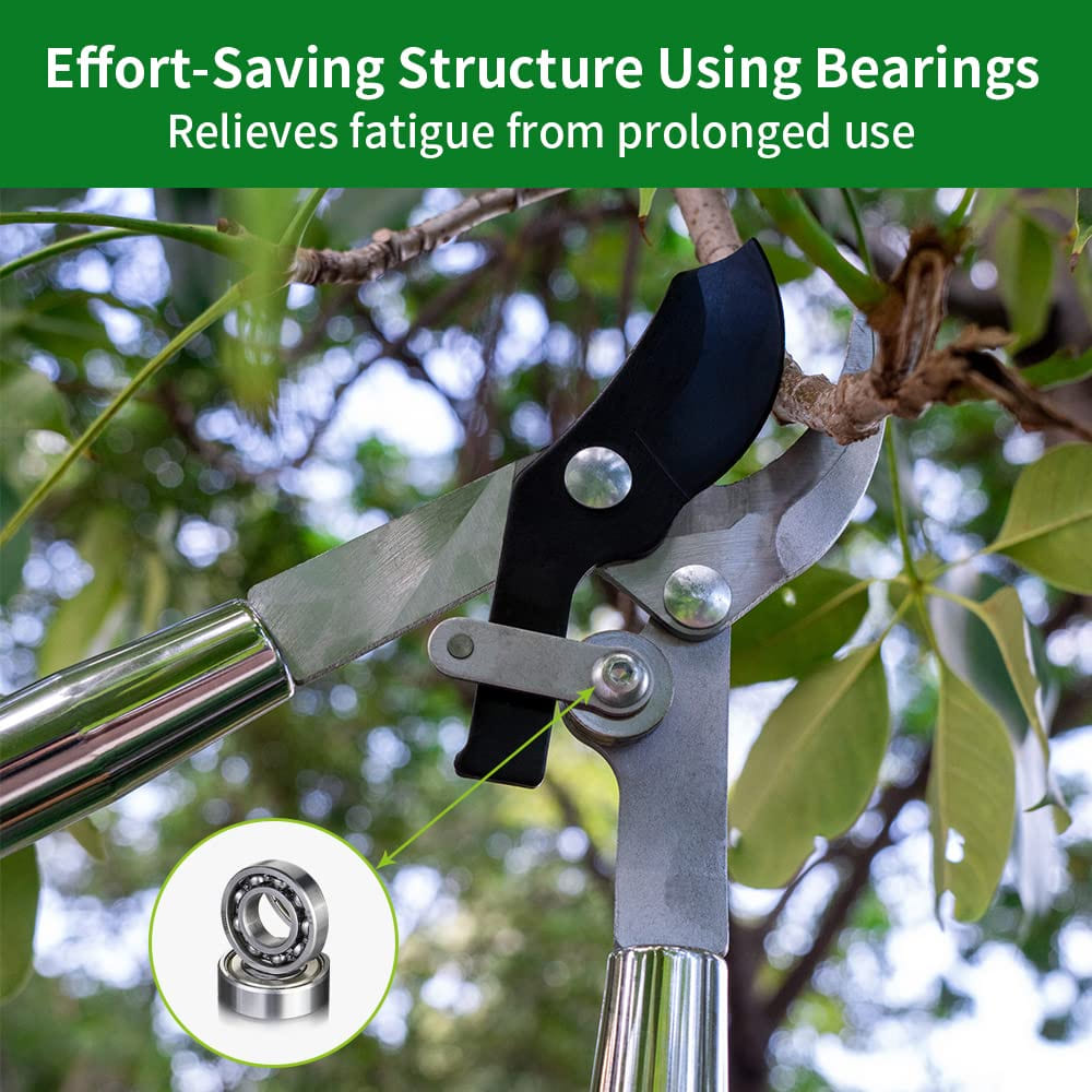 Greenhaus Gardening Bypass Loppers 30-Inch Heavy Duty Tree Branch Pruning Shears