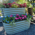 Greenhaus Gardening Two-Level Metal Raised Garden Bed Kit