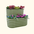 Greenhaus Gardening Two-Level Metal Raised Garden Bed Kit