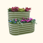 Greenhaus Gardening Two-Level Metal Raised Garden Bed Kit