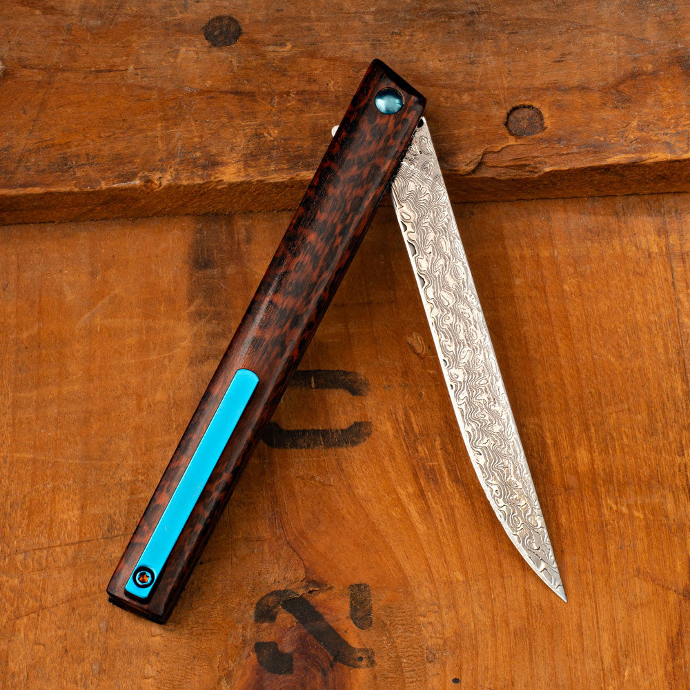 Greenhaus Gardening Snakewood Handle Folding Penknife