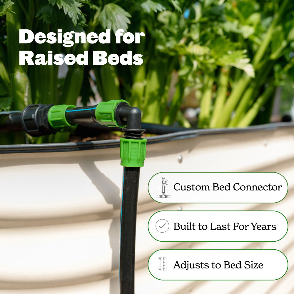 GreenHaus Gardening Expandable Raised Bed Drip Irrigation Kit