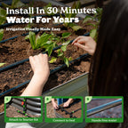 GreenHaus Gardening Expandable Raised Bed Drip Irrigation Kit