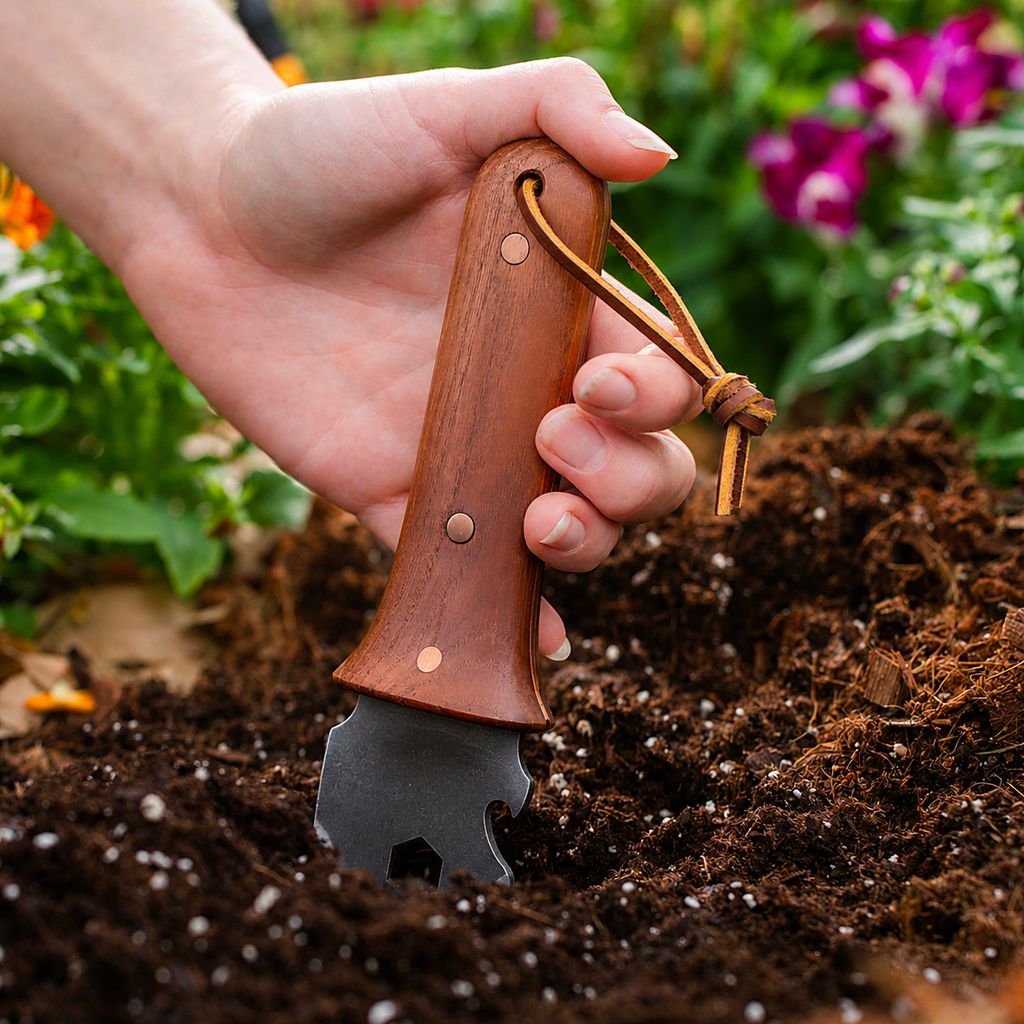Greenhaus Gardening Garden Utility Knife, Multi-Tool for Planting & Weeding