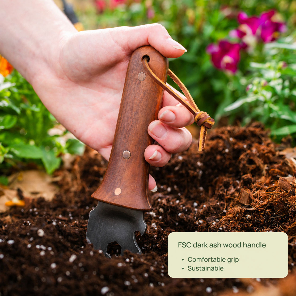 Greenhaus Gardening Garden Utility Knife, Multi-Tool for Planting & Weeding