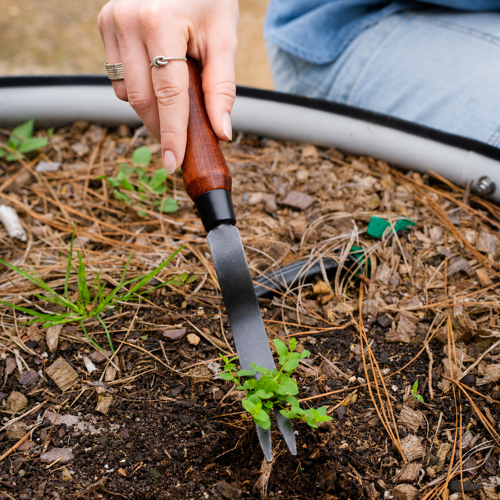 Greenhaus Gardening 4-Piece Gardening Tool Kit for Raised Beds & Flower Gardens