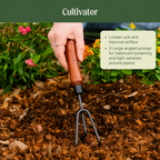 Greenhaus Gardening 4-Piece Gardening Tool Kit for Raised Beds & Flower Gardens