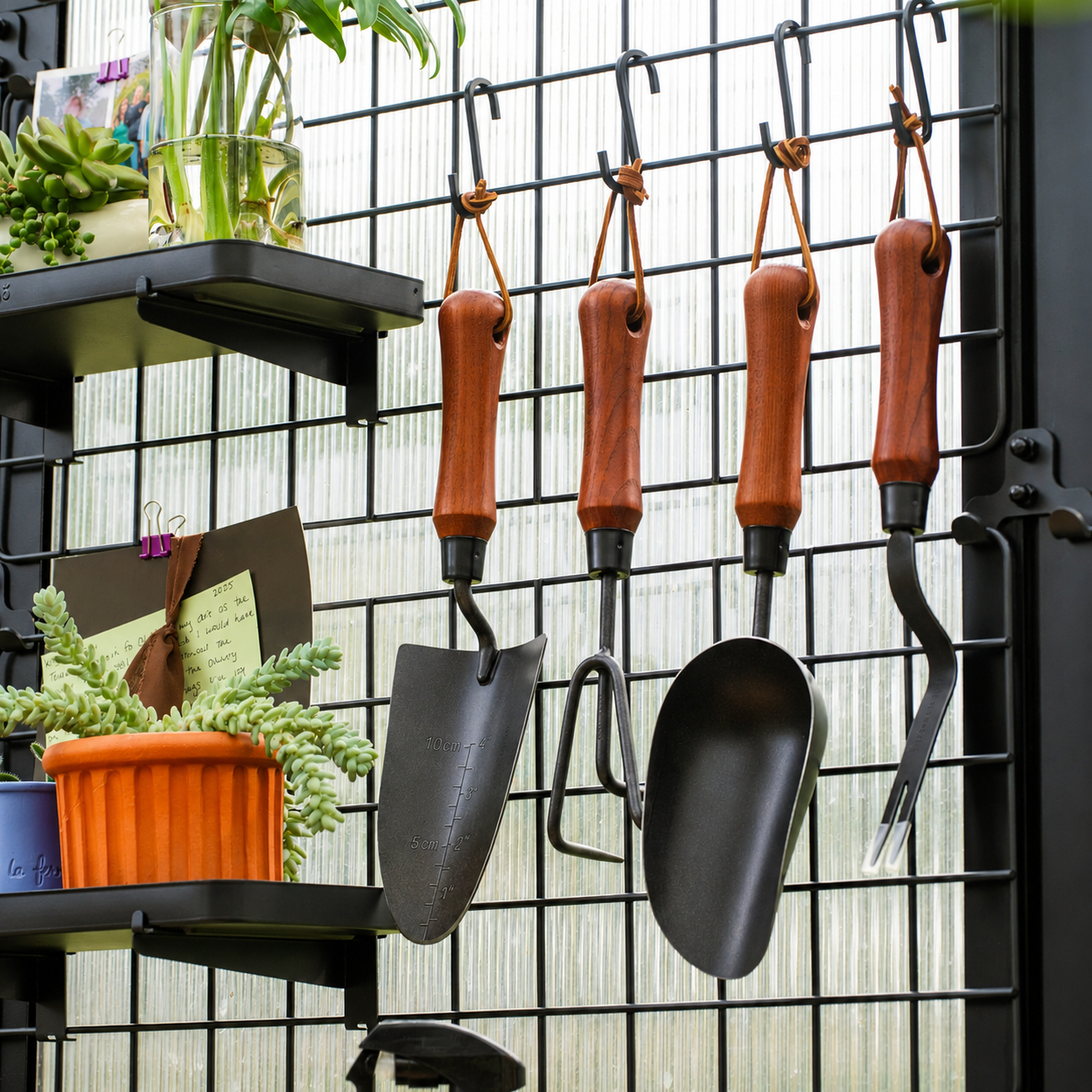 Greenhaus Gardening 4-Piece Gardening Tool Kit for Raised Beds & Flower Gardens