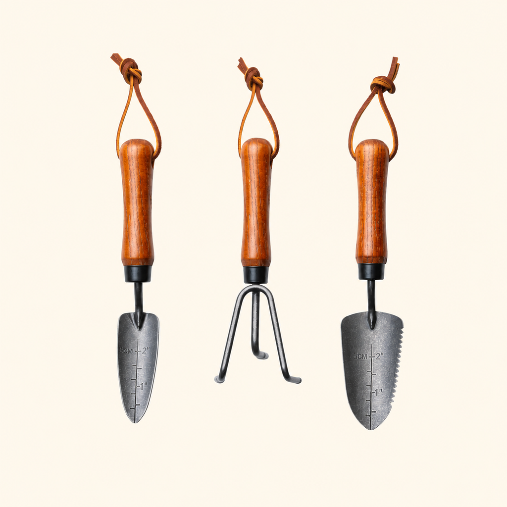 Greenhaus Gardening Gardening Tool Kit, 3-Piece Rust-Resistant Stainless Steel Set
