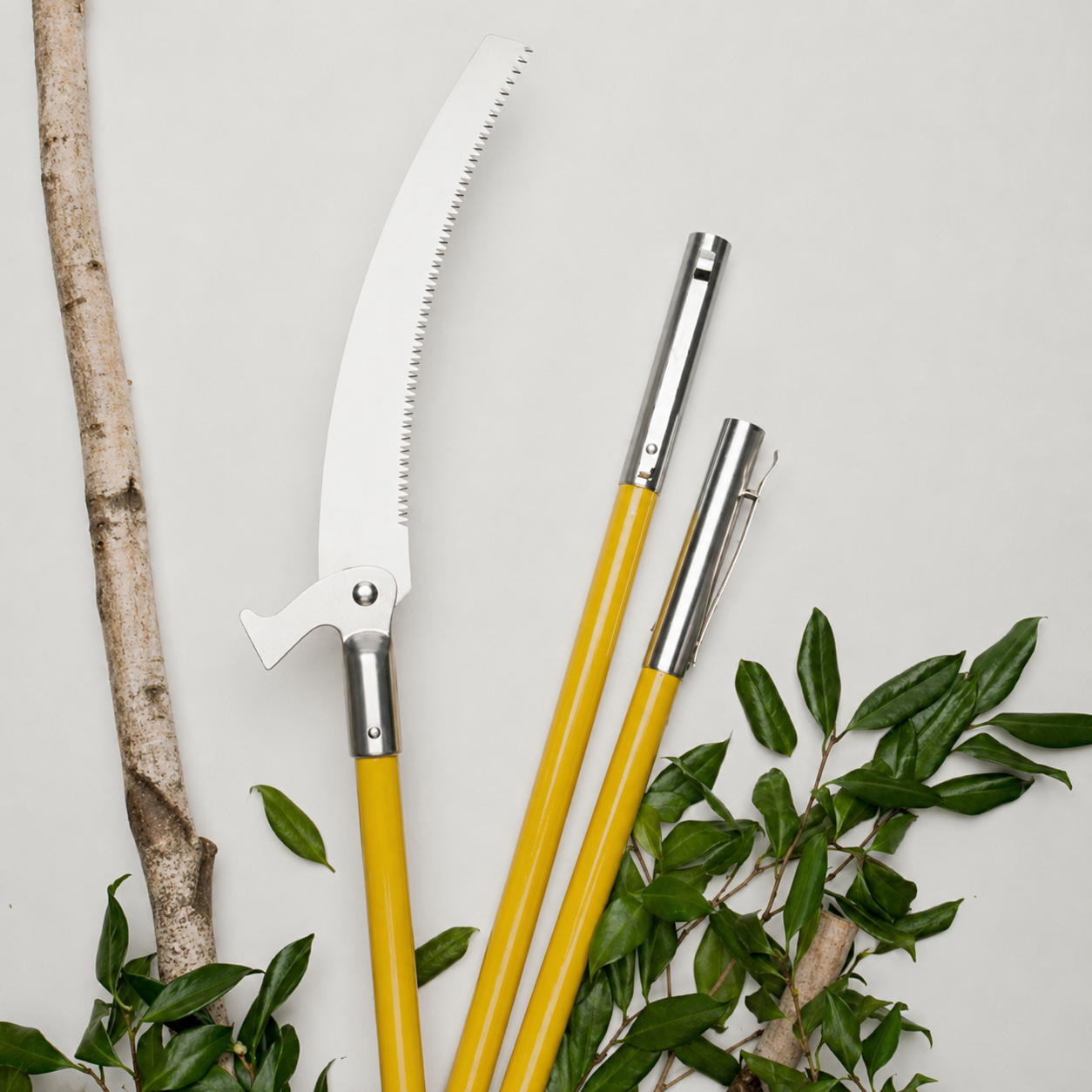 Greenhaus Gardening Hi-Reach 19 ft Pole Saw for Tree Branch Pruning