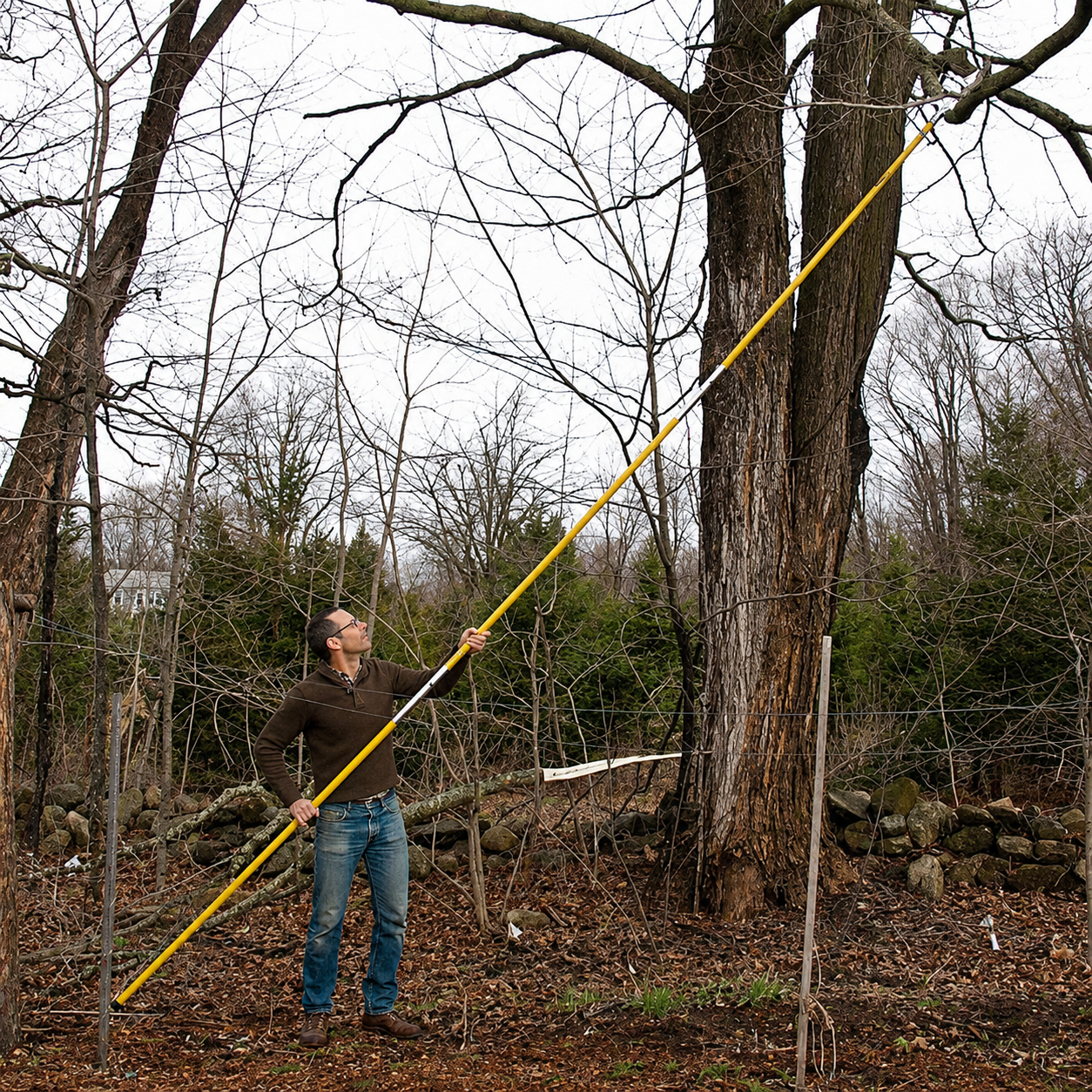Greenhaus Gardening Hi-Reach 19 ft Pole Saw for Tree Branch Pruning