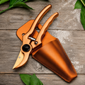 Greenhaus Gardening 9-Inch Bypass Pruner with Smooth Opening Spring