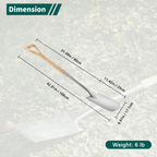 Greenhaus Gardening 2PC Garden Tool Set, Stainless Steel Digging Fork & Shovel