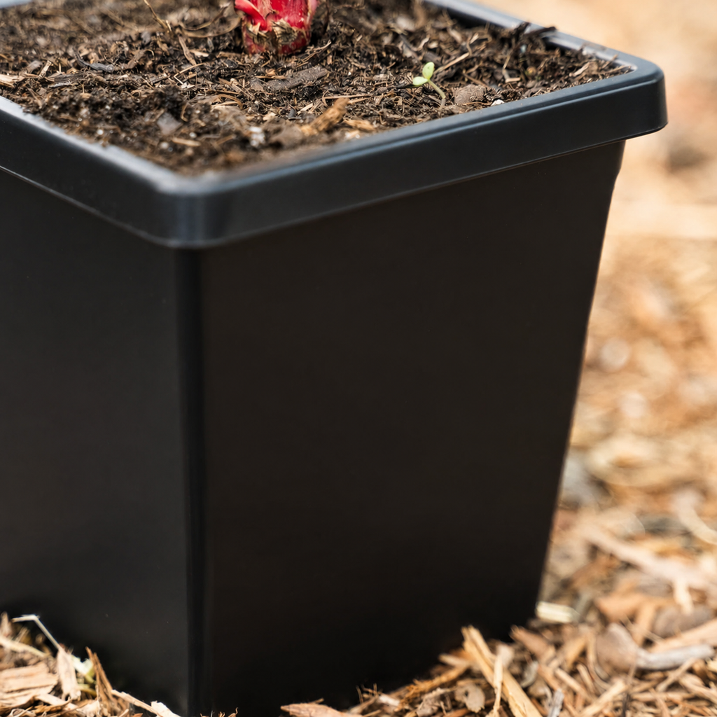 Greenhaus Gardening Cube Pot 5 Inch Pot for Extended Indoor Grow Time