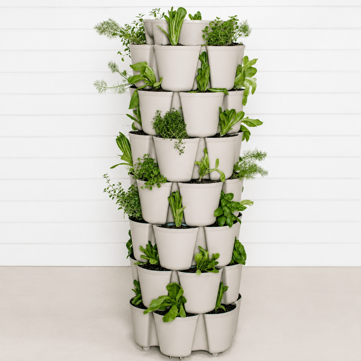 Greenhaus Gardening Vertical Planter 7-Tier Planter for Herbs Vegetables and Flowers