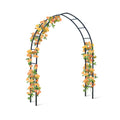Greenhaus Gardening Garden Arbor, Steel Arch Trellis for Climbing Plants