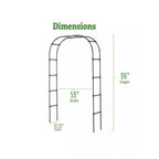 Greenhaus Gardening Garden Arch Support, Weather Resistant Steel Structure