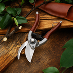 Greenhaus Gardening Bypass Pruner & Holster Set for Precision Garden Trimming