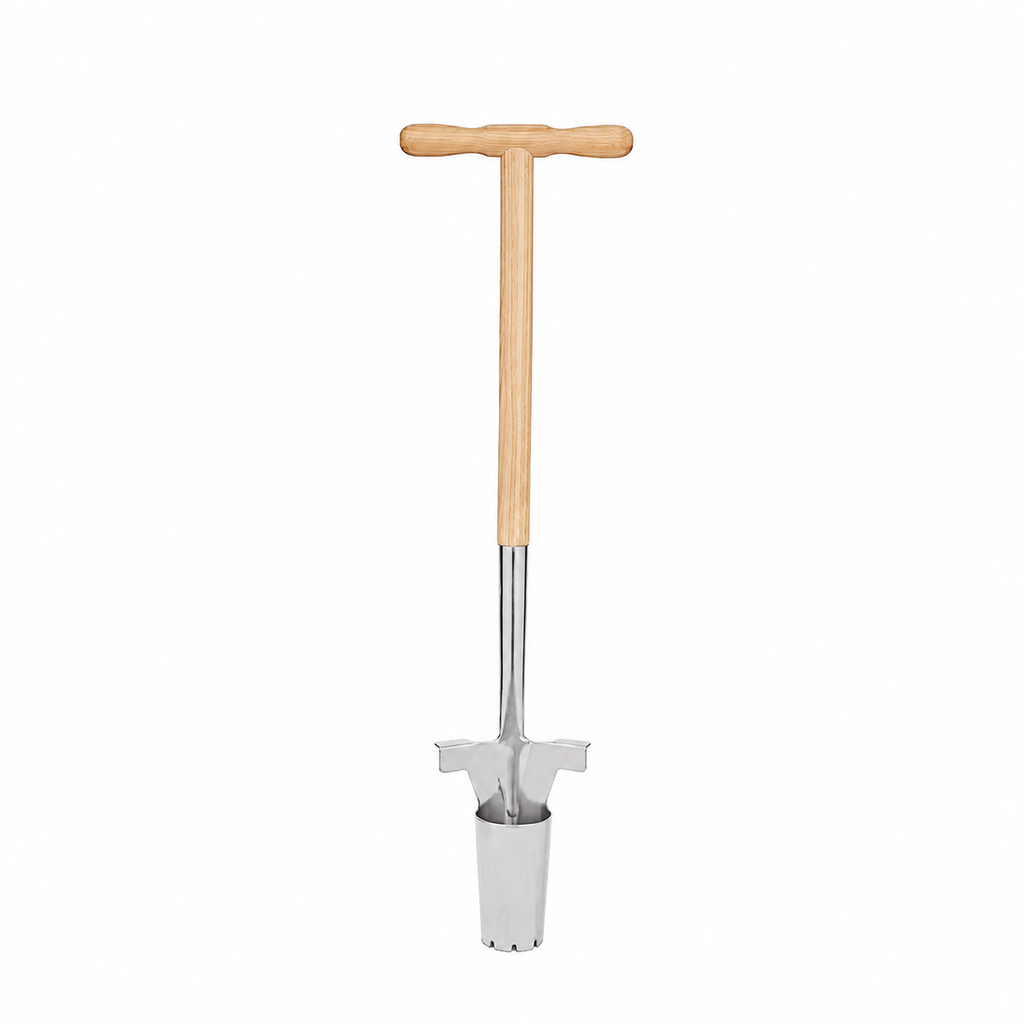 Greenhaus Gardening Stainless Steel Bulb Planter with Foot Step Soil Cutter