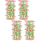 Greenhaus Gardening Tomato Cages Set of 4, Weather Resistant Plant Supports