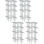 Greenhaus Gardening Tomato Cages Set of 4, Weather Resistant Plant Supports