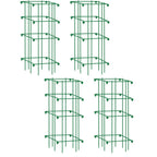 Greenhaus Gardening Tomato Cages Set of 4, Weather Resistant Plant Supports